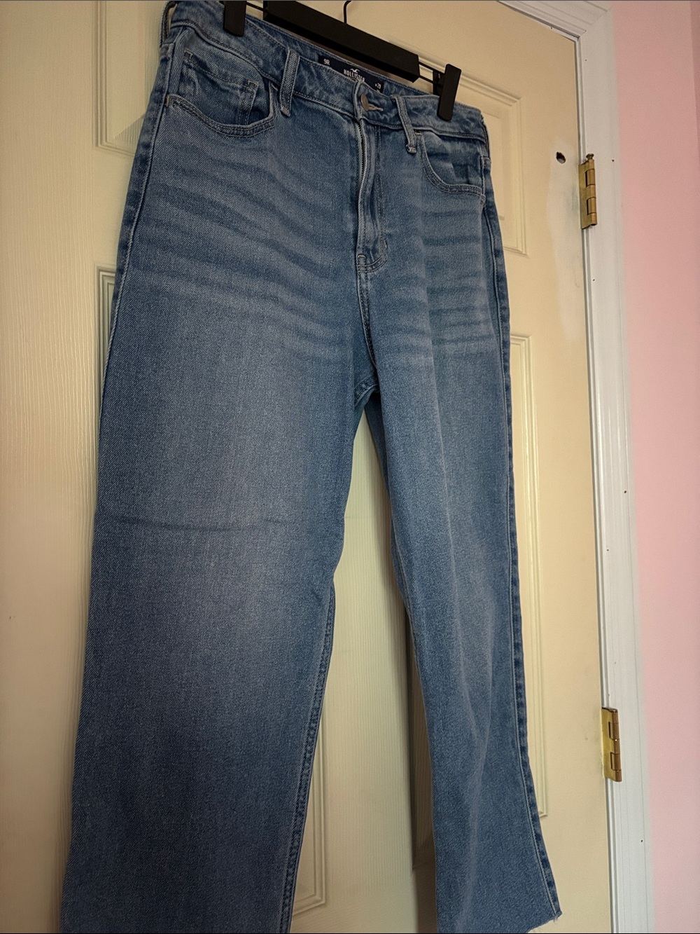 Hollister Light Wash Straight Leg Jeans